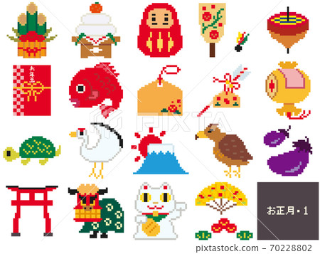 New Year's material illustration ・ 1 70228802