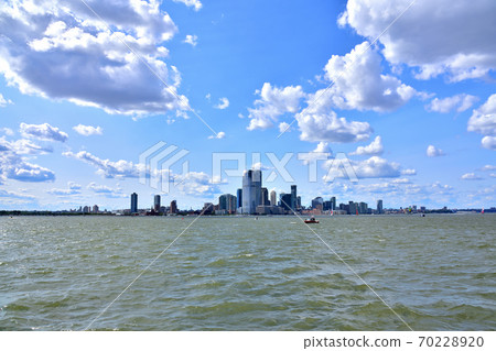 New York Manhattan landscape seen from the sea New York Manhattan landscape seen from the sea 70228920