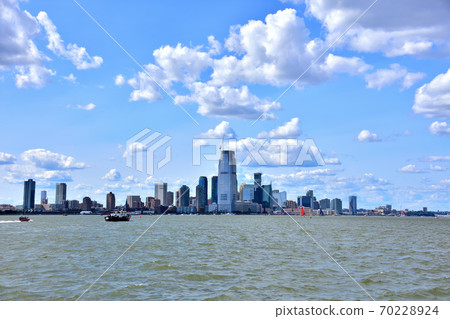 New York Manhattan landscape seen from the sea 70228924