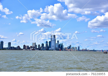 New York Manhattan landscape seen from the sea 70228955