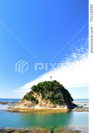天神崎燈塔在早上 70228989