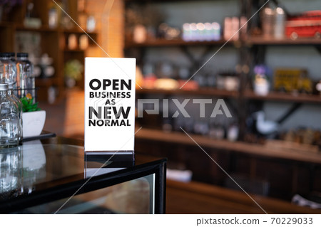 OPEN BUSINESS AS NEW NORMAL Coronavirus corona virus prevention on OPEN BUSINESS AS NEW NORMAL Coronavirus corona virus prevention on 70229033