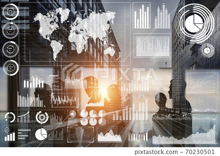 People network and international communication concept. People network and international communication concept. 70230501