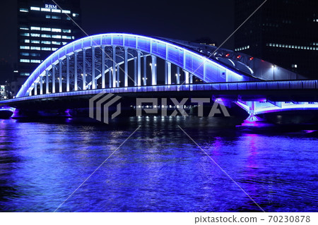 um田川大橋的照明，營造出活潑的水邊“ Eidai大橋” 70230878