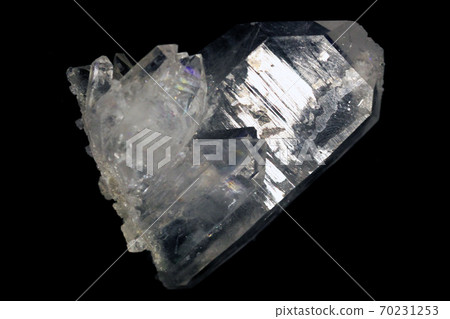 crystal isolated on the black background 70231253