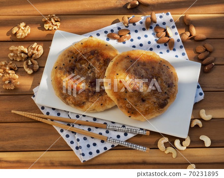 Asian food hotteok and nuts Asian food hotteok and nuts 70231895