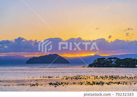 Lake Biwa, Shiga Prefecture, Hubei scenery 70232383