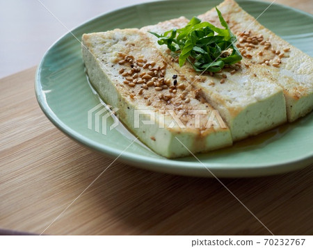 Asian traditional food grilled tofu 70232767