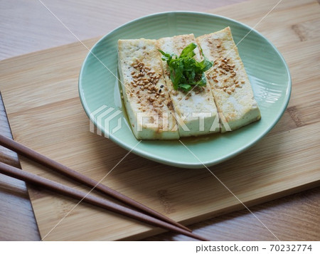 Asian traditional food grilled tofu Asian traditional food grilled tofu 70232774