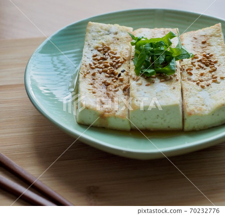 Asian traditional food grilled tofu Asian traditional food grilled tofu 70232776