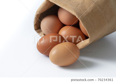 雞蛋，紙袋，牛皮紙袋，卵、紙袋、クラフト紙袋、Eggs, paper bags, 70234361