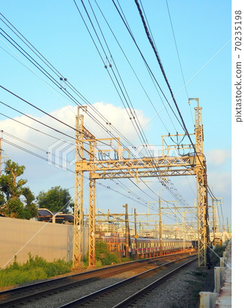 架空線鐵路京王電鐵櫻上水站 照片素材 圖片 圖庫 架空線鐵路京王電鐵櫻上水站 照片素材 圖片 圖庫
