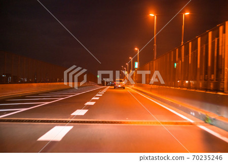 《Kanagawa Prefecture》 Metropolitan Expressway in-vehicle photography, Yokohane Line 70235246