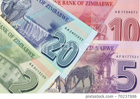 Zimbabwean money - New serie of banknotes Zimbabwean money - New serie of banknotes 70237886