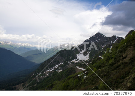 View of a cloudy valley 70237970