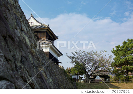 Hide Castle遺址的石垣和Onimon砲塔 Hide Castle遺址的石垣和Onimon砲塔 70237991