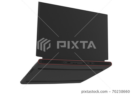 3d rendering of modern gaming laptop with rgb lights isolated on white 3d rendering of modern gaming laptop with rgb lights isolated on white 70238660