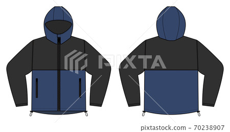 Hoodie best sale jacket template