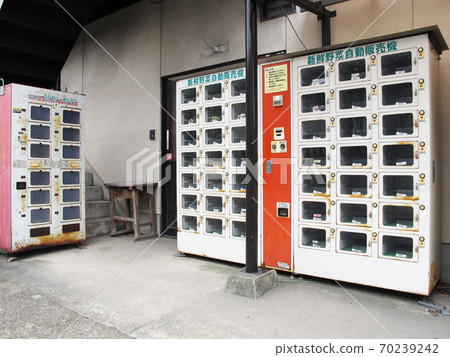 由農民直接銷售自動販賣機,用於新鮮採摘的蔬菜 由農民直接銷售自動販賣機,用於新鮮採摘的蔬菜 70239242