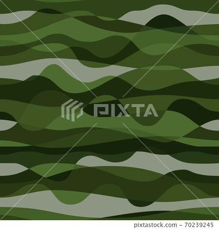 Curly waves tracery, colored curved lines. Stylized abstract camouflage Curly waves tracery, colored curved lines. Stylized abstract camouflage 70239245