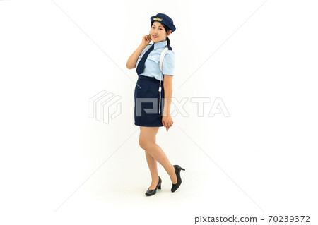 A woman cosplaying as a policewoman 70239372
