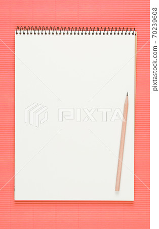 school notebook with pencil school notebook with pencil 70239608