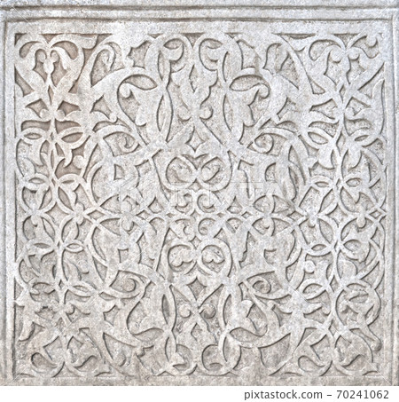 Fine plaster work mosaic in Khiva Fine plaster work mosaic in Khiva 70241062