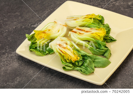 Vegan Grilled bok choy salad Vegan Grilled bok choy salad 70242005