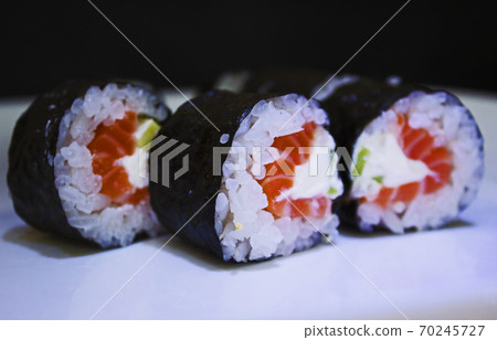 sushi on a plate sushi on a plate 70245727