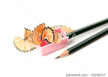 Pencil sharpened with a pencil sharpener 70246537