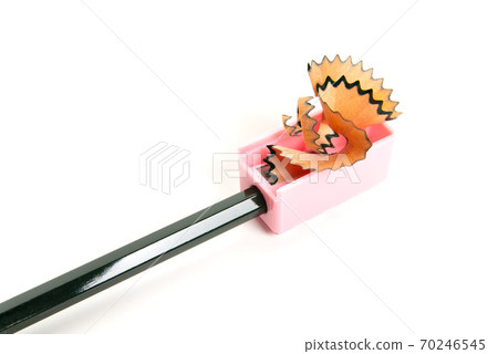 Pencil sharpened with a pencil sharpener Pencil sharpened with a pencil sharpener 70246545