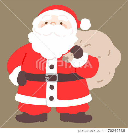 cute santa claus with gifts