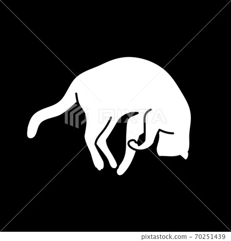 animal, silhouette, vector 70251439