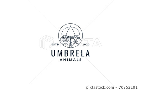 lion with umbrella logo icon vector illustration lion with umbrella logo icon vector illustration 70252191