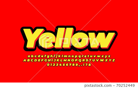3d bold yellow black text effect or font effect design modern 3d bold yellow black text effect or font effect design modern 70252449