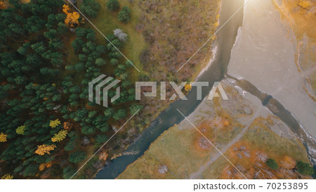 Beautiful nature in autumn in the forest Beautiful nature in autumn in the forest 70253895
