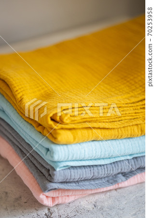 baby newborn blankets on white background. baby newborn blankets on white background. 70253958