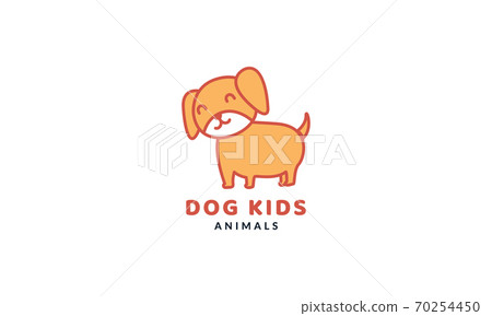 Beagle dog kids pet cute cartoon logo vector  illustration 70254450