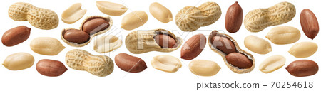 Peanut set isolated on white background 70254618
