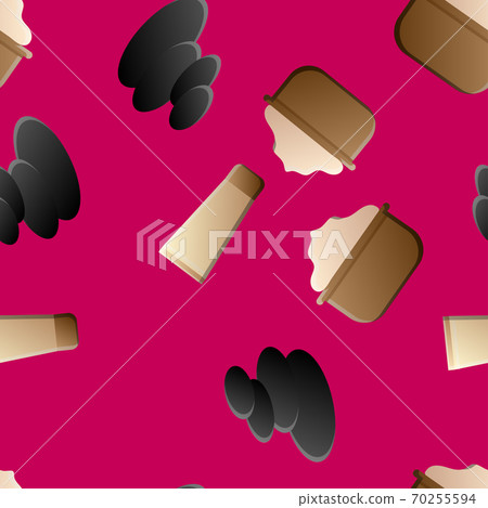 Seamless Pattern From Cosmetic Objects Cream,Eye 70255594