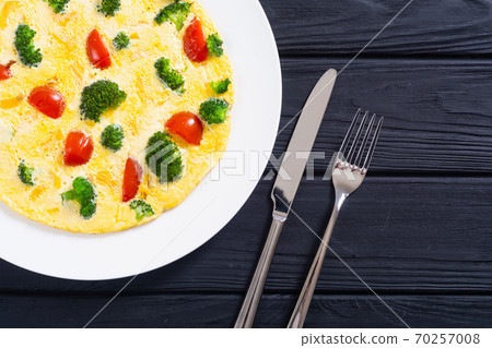 Italian healthy breakfast Omelette 70257008