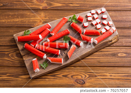 Crab sticks from fish protein Crab sticks from fish protein 70257057