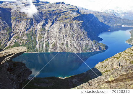 the Troll's tongue. Norway the Troll's tongue. Norway 70258223