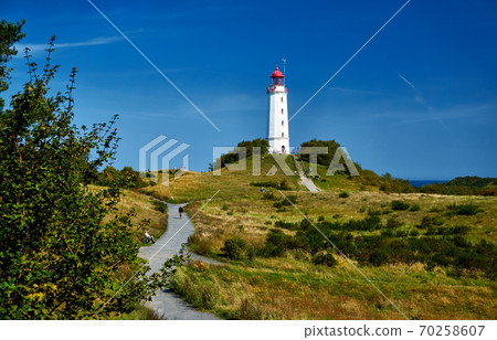lighthouse Dornbusch on Isle Hiddensee lighthouse Dornbusch on Isle Hiddensee 70258607