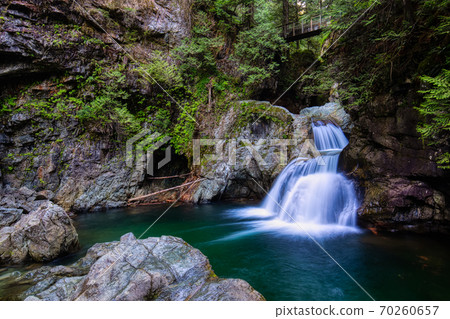 Beautiful Waterfalls in Lynn Valley Canyons, North Vancouver 70260657