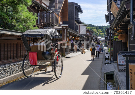 Hida Takayama Old Town, Sanmachi Traditional Buildings Preservation Area, Rickshaw 70261437