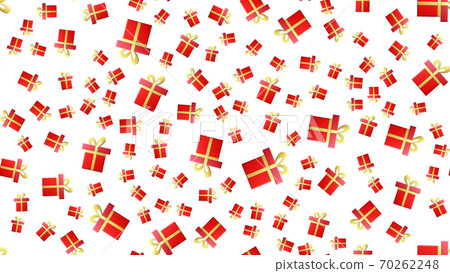 Seamless vector Gift pattern, red gift boxes 70262248