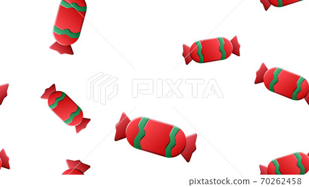 Candy in red wrap pattern seamless Candy in red wrap pattern seamless 70262458