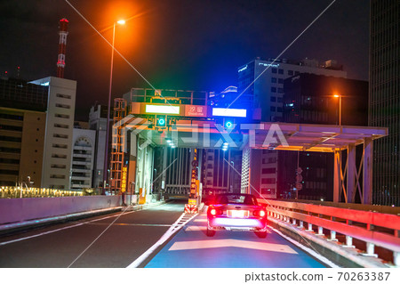 《東京》都市高速車載攝影/收費站 70263387