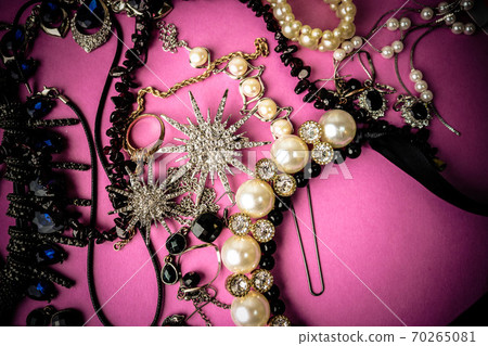 Beautiful precious shiny jewelery trendy glamorous 70265081